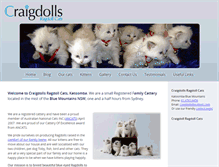 Tablet Screenshot of craigdolls.com